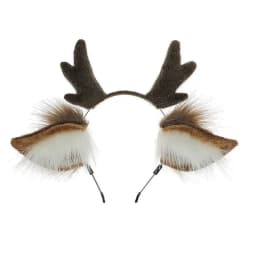 Cute Cosplay Antler Horn Hairband Women Simulation Plush Deer Ear Anime Accessories Pretended Christmas Party Costume Props Gias