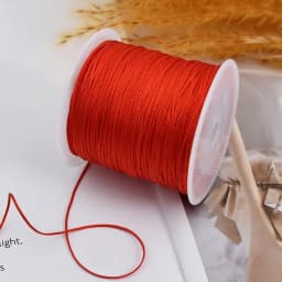 50M/Roll 0.8mm Nylon Cord Satin String Beading Thread Chinese Knot Cord for Macrame Bracelets Jewelry Making Christmas Ornament