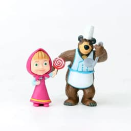 NEW 10Pieces Masha and the Bear Action Figure Anime Model Cartoon Toys anime figure For Friends gifts Christmas gift