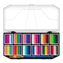 12 Grids colors Face painting Body paint Makeup rainbow Water-based Colorful Painting Set Christmas Palette for Adults and Kids