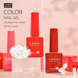 CANNI Hema Free Nail Gel Polish Christmas Red Color Collection Semi Permanent Nail Dehydrator Primer 9ml French Gorgeous Color