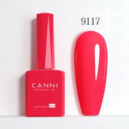 CANNI Hema Free Nail Gel Polish Christmas Red Color Collection Semi Permanent Nail Dehydrator Primer 9ml French Gorgeous Color
