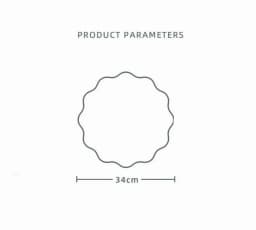 1/4/6pcs Faux Leather Placemats Printed Flower Shape Insulated Table Mat for Kitchen Dining Table Striped Christmas Plate Mat