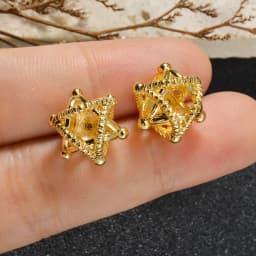 Gold Plated Bohemia Bride Earrings Luxury Dubai Jewelry for Women Wedding Valentine Anniversary Birthday Christmas Gift