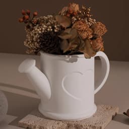 4pcs Mold Set for DIY Heart-Shaped Watering Cans, Planters, and Candle Jars Made from Cement, Plaster, and Resin - Christmas Dec
