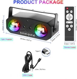 Sound Activated 10W Party Light Disco Ball Light Dj Laser Disco Lamp Ocean Star Christmas Projector Dance Light with Remote