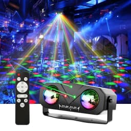 Sound Activated 10W Party Light Disco Ball Light Dj Laser Disco Lamp Ocean Star Christmas Projector Dance Light with Remote