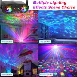 Sound Activated 10W Party Light Disco Ball Light Dj Laser Disco Lamp Ocean Star Christmas Projector Dance Light with Remote