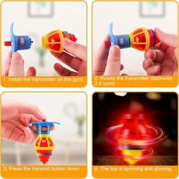 10-20PC Glow Rotating Gyro Kid Toys Birthday Party Favor Gifts Kindergarten Guest Giveaways Christmas Gift Kids Gift Bag Fillers