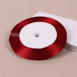 Single Face Satin Ribbon Bright Red 25 Yards Wholesale DIY Supplies Gift Wrapping Christmas Apparel Sewing Fabric Ribbon