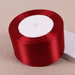 Single Face Satin Ribbon Bright Red 25 Yards Wholesale DIY Supplies Gift Wrapping Christmas Apparel Sewing Fabric Ribbon