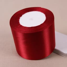 Single Face Satin Ribbon Bright Red 25 Yards Wholesale DIY Supplies Gift Wrapping Christmas Apparel Sewing Fabric Ribbon
