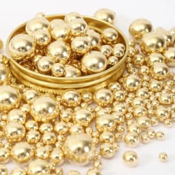 85g Mini Gold Ball Cake Topper Cake Decorations for Cupcakes Cake Ice Cream Christmas Birthday Babyshower Wedding Decorations