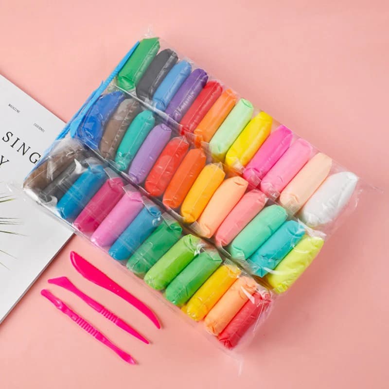 12/24/36 Color Christmas Gift Super Light Clay Space Clay Handmade Diy Modeling Plasticine Delicate Texture Light Weight
