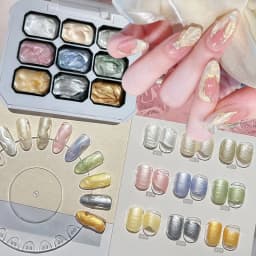 9 Colors Pearl Gloss Solid Nail Polish New Popular Pat-Pat Gel Nail Polish Semi-Permanent Nail Art Soak off UV LED Gel Christmas