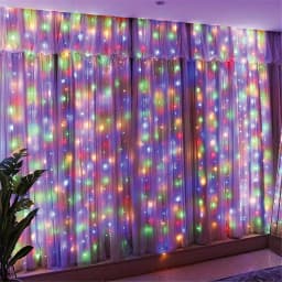 3/6M USB LED Curtain 8Modes Remote Control Lights Holiday Wedding Garland for Bedroom Living Room Decor Christmas Decorations