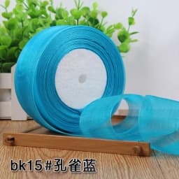 (50yards/roll) 12/15/20/25/40mm Organza Ribbon Gift Wrapping Decoration Christmas Silk Ribbons for Wedding DIY Craft Handmade