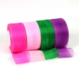 (50yards/roll) 12/15/20/25/40mm Organza Ribbon Gift Wrapping Decoration Christmas Silk Ribbons for Wedding DIY Craft Handmade