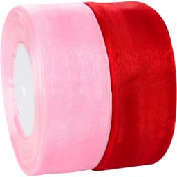 (50yards/roll) 12/15/20/25/40mm Organza Ribbon Gift Wrapping Decoration Christmas Silk Ribbons for Wedding DIY Craft Handmade