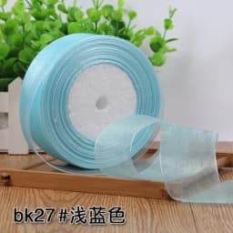 (50yards/roll) 12/15/20/25/40mm Organza Ribbon Gift Wrapping Decoration Christmas Silk Ribbons for Wedding DIY Craft Handmade