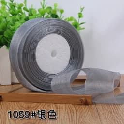 (50yards/roll) 12/15/20/25/40mm Organza Ribbon Gift Wrapping Decoration Christmas Silk Ribbons for Wedding DIY Craft Handmade