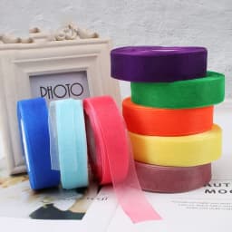 (50yards/roll) 12/15/20/25/40mm Organza Ribbon Gift Wrapping Decoration Christmas Silk Ribbons for Wedding DIY Craft Handmade