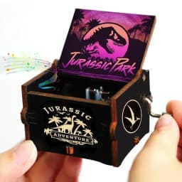 2026 HOT Commemorative Music Box Hand Crank Holiday Gift Christmas Gift Wooden Simpson Music Box Pink Panther Music Box