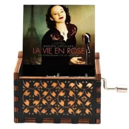 2026 HOT Commemorative Music Box Hand Crank Holiday Gift Christmas Gift Wooden Simpson Music Box Pink Panther Music Box