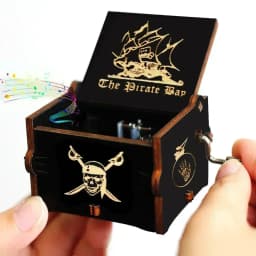 2026 HOT Commemorative Music Box Hand Crank Holiday Gift Christmas Gift Wooden Simpson Music Box Pink Panther Music Box