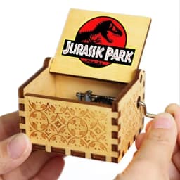 2026 HOT Commemorative Music Box Hand Crank Holiday Gift Christmas Gift Wooden Simpson Music Box Pink Panther Music Box
