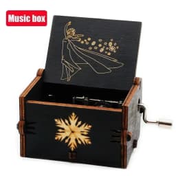 2026 HOT Commemorative Music Box Hand Crank Holiday Gift Christmas Gift Wooden Simpson Music Box Pink Panther Music Box