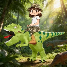 Animal Cartoon Riding T-Rex Inflatable Costume Dinosaur Role Playing Game Christmas Halloween Carnival Birthday Gift