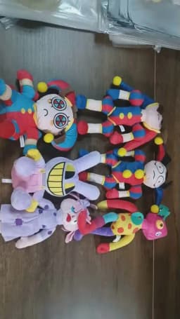 The Amazing Digital Circus Plush Clown Ragatha Pomni Cartoon Jax Doll Joker Plush Soft Stuffed Sofa Decorate Christmas Gifts