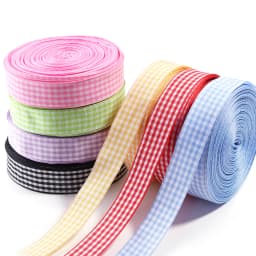 10Yards 6/10/15/20/25mm Gingham Ribbons Polyester Grid Ribbons For Wedding Party Christmas Gifts Wrapping Home Decor Accessories