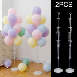 Runto 2 sets Balloon Stand with Base, Balloon Column Stand for Wedding Christmas New Year Birthday Graduation Party Decor