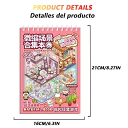20Pcs 20in1 3D Cartoon Sticker Book | DIY Scenes Creative Gift for Kids, Portable Sticker Album for Birthday Christmas Crafts