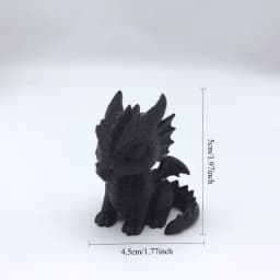 3D Printed Dragon Cub Statue - Mini Dragon Baby Sculpture, Dragon Decorative Ornament, Multifunctional Room Decoration, Desktop Decoration, No Electricity Required, Christmas, Halloween, Easter, Thanksgiving, New Year Decorations, Autumn Home Decor Collectible Statue