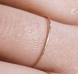 Minimalist Thin Matte Stainless Steel Rings for Women Korean Women's Girls Jewelry Christmas Thin Band Ring Set 18K Gold Plated