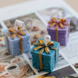 3D Square Gift Box Aromatherapy Candle Silicone Mold Making DIY Christmas Gift Box Decoration Gypsum Resin Mold