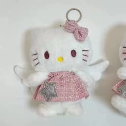 Hello Kitty Sanrio 15Cm Keychain Plush Angel Ins Doll Kawaii Pendant Anime Cartoon Plushie Toy Christmas Gifts For Children