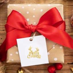 500pcs 1 inch Round Transparent Merry Christmas Stickers Self Adhesive Holiday Stickers For Christmas Decor Wedding Party Cards