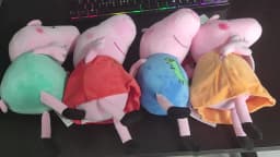 Hot Sale Peppa Pig Plush Dolls 30cm George Cute Cartoon Anime Figure Kawaii Stuffed Plush Toys Decoration Kids Christmas Gifts