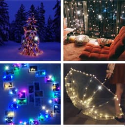 1M 2M 3M Led String Lights Waterproof Fairy Lights 3AA Battery Holiday lighting for Christmas Tree Wedding Party Decoration