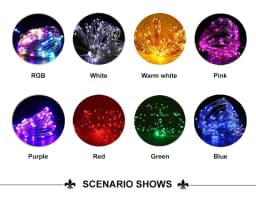 1M 2M 3M Led String Lights Waterproof Fairy Lights 3AA Battery Holiday lighting for Christmas Tree Wedding Party Decoration