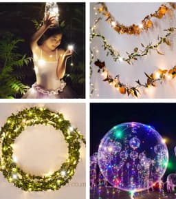 1M 2M 3M Led String Lights Waterproof Fairy Lights 3AA Battery Holiday lighting for Christmas Tree Wedding Party Decoration