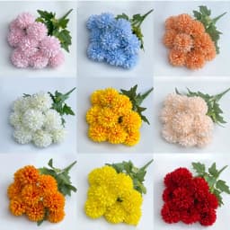Artificial Flower Bouquet Chrysanthemum Wedding Home Christmas Bride Bouquet Craft Scrapbooking Wreath Props Table Party Decor