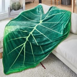 Super Soft Giant Leaf Blanket for Bed Sofa Gloriosum Plant Blanket Home Decor Throws Warm Sofa Towel Cobertor Christmas Gift 담