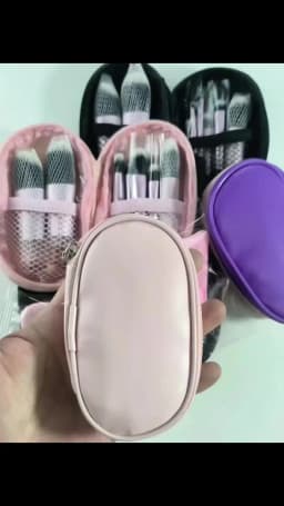 10 color Mini makeup brush Travel portable Makeup Tool Makeup Puff - Palm Brush Professional Makeup tool set Christmas gift