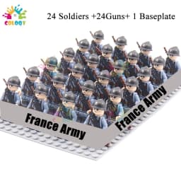 Kids Toys WW2 Military Army Building Blocks US Soviet China UK Soldiers Mini Action Figures Toys For Boys Christmas Gifts