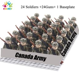 Kids Toys WW2 Military Army Building Blocks US Soviet China UK Soldiers Mini Action Figures Toys For Boys Christmas Gifts